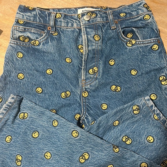 Reformation Mixed Emotions High Rise Straight Jeans - Picture 5 of 7